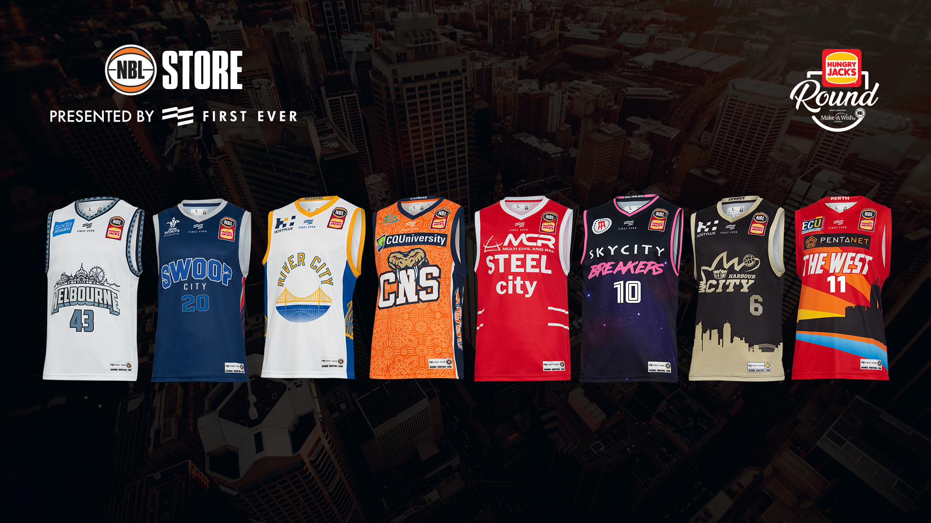 Jerseys Launch for Hungry Jack's NBL 